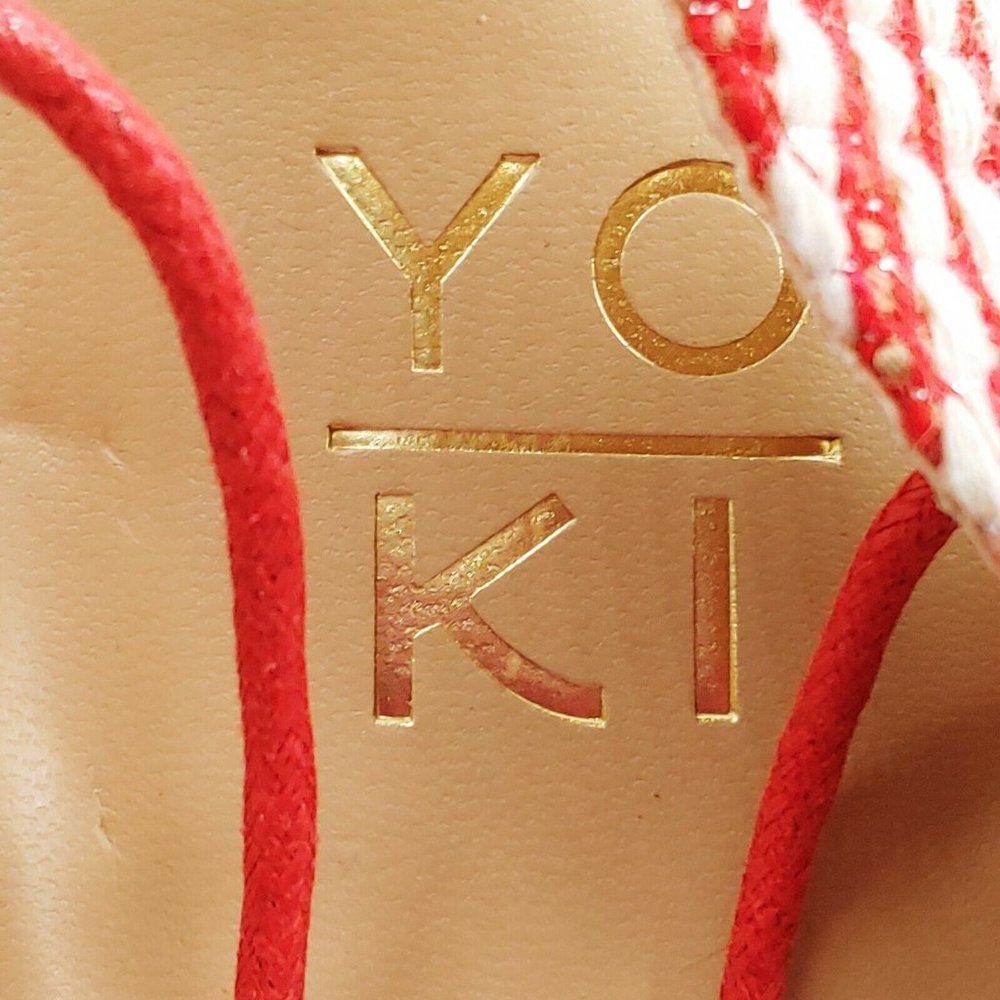 Yoki Nolan 30 Fabric Lace Up High Heel Sandal NEW - Picture 8 of 9